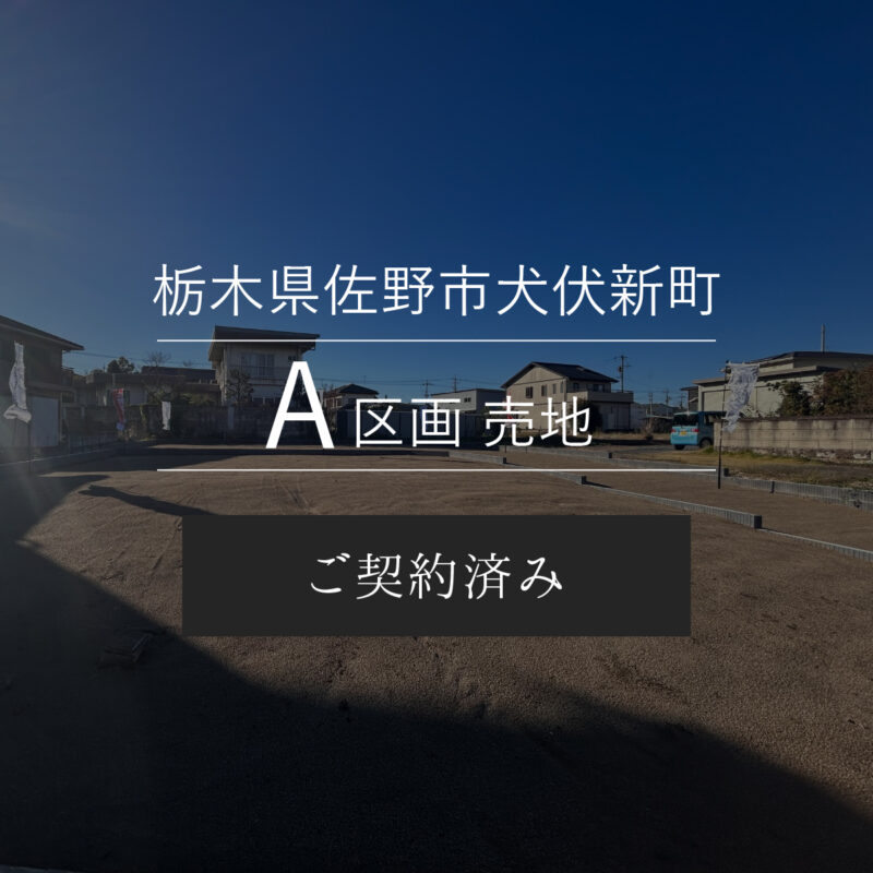 栃木県佐野市犬伏新町A区画 売地