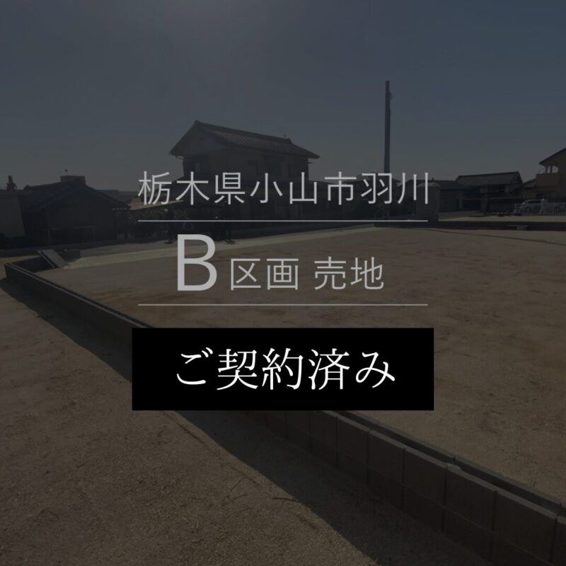 栃木県小山市羽川B区画 売地
